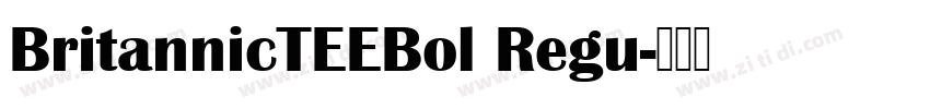 BritannicTEEBol Regu字体转换